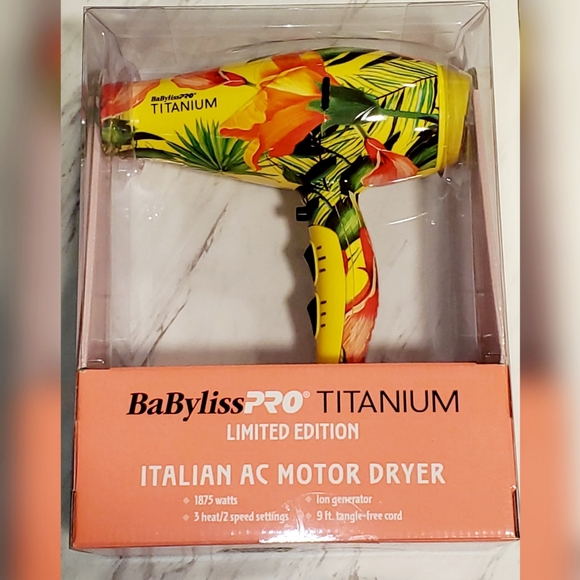 BaBylissPRO Titanium Limited Edition Italian Dryer - Picture 1 of 2